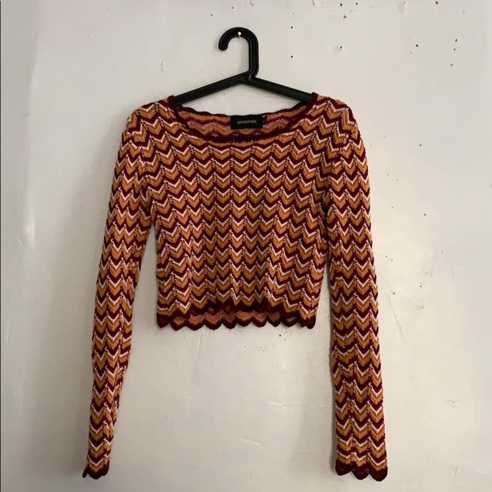 Mink Pink cropped sweater